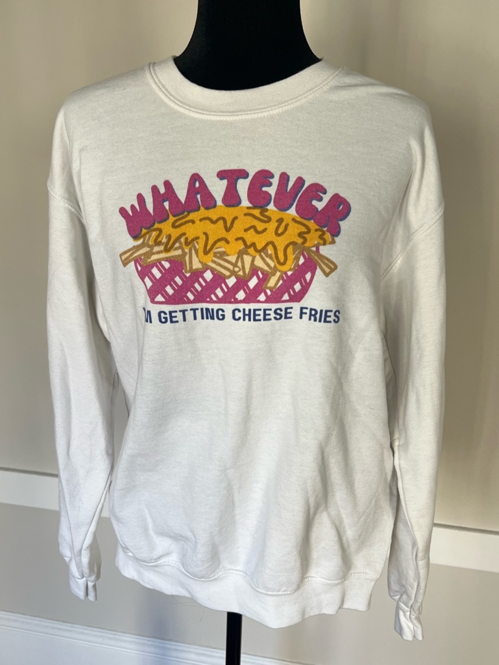Mean Girls Whatever I'm Getting Cheese Fries Regina George Funny Sweatshirt Sz M
